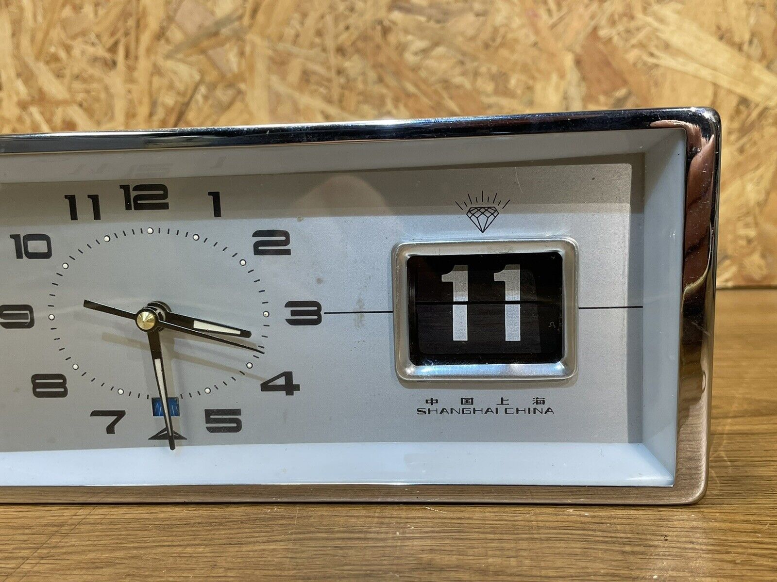 Vintage alarm clock, date ticket office, Diamond Shanghai, 60-70s
