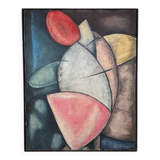 Bayer, Abstract Geometric Composition, 1954, Oil