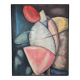 Huile sur toile, Composition géométrique abstraite, Bayer, 1954