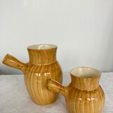 Pair of pitchers Grandjean Jourdan Vallauris 50s
