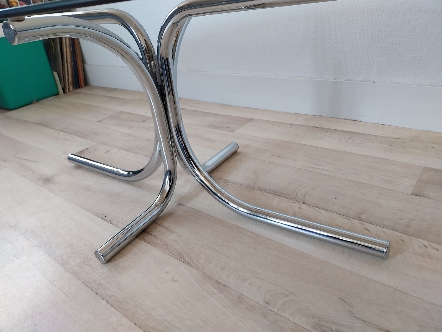 70s oval coffee table