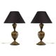 Pair of Murano glass table lamps, Italy, 1950s.