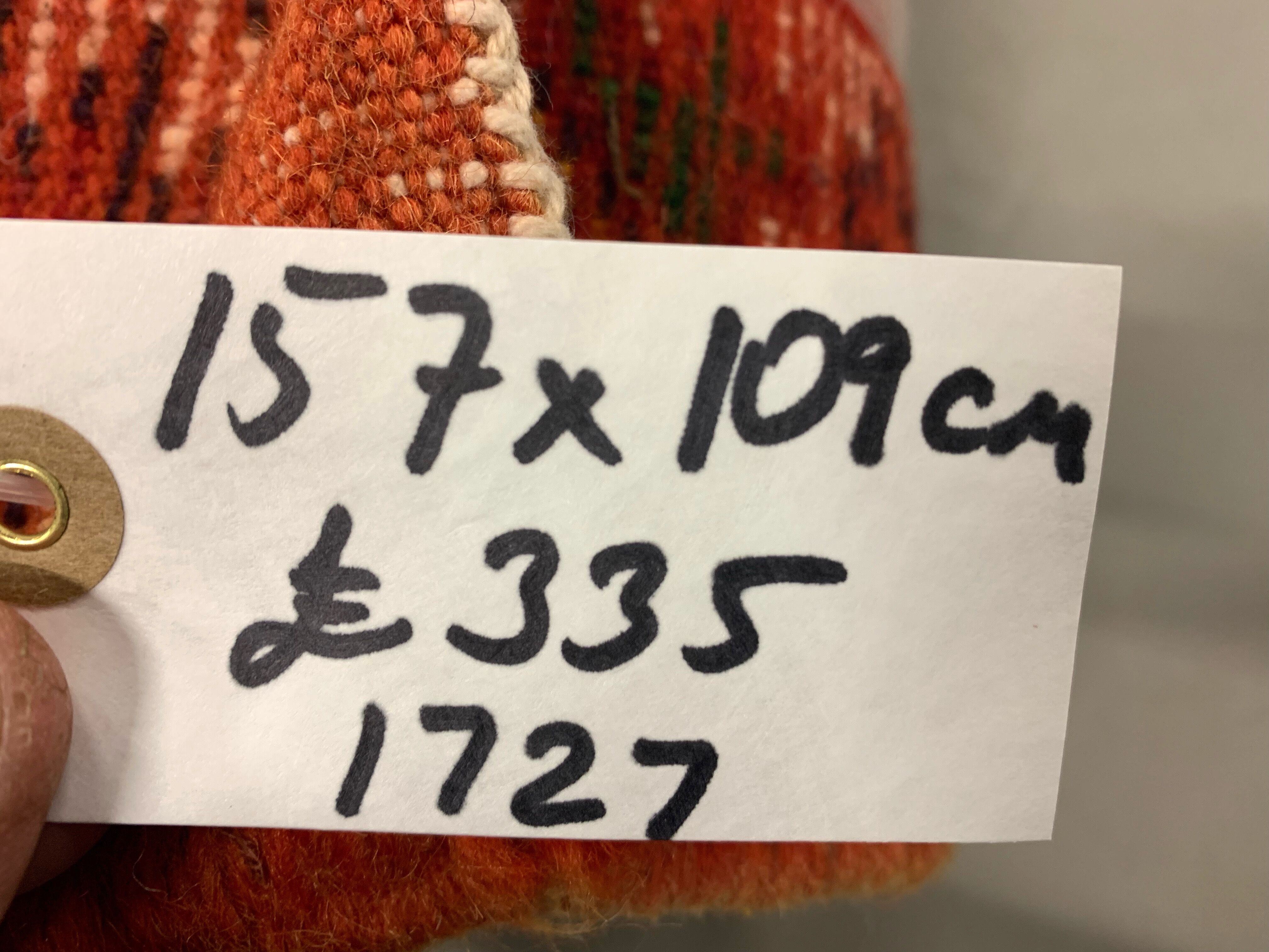 Vintage moroccan rug 157x109 cm tazenacht berber atlas, tribal, red , blue