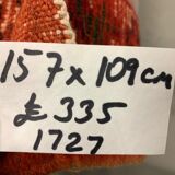 Vintage moroccan rug 157x109 cm tazenacht berber atlas, tribal, red , blue