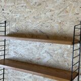 60's 70's oak string shelf module by Kajsa & Nils "Nisse" Strinning Sweden