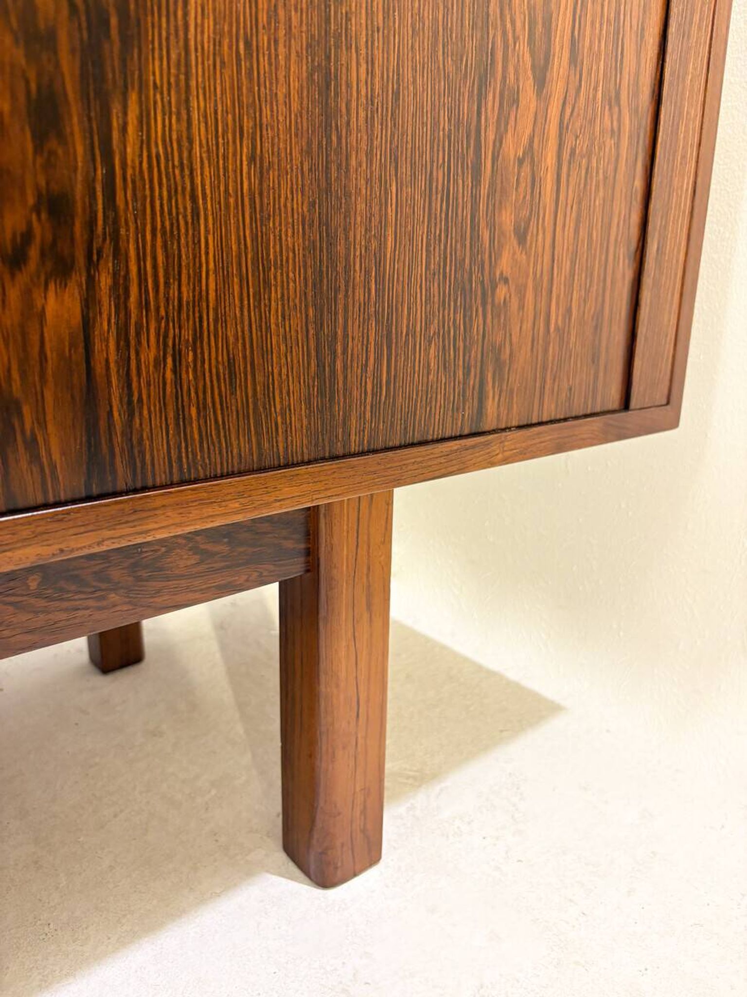 Mid-Century Modern Low Sideboard With Sliding Doors, Italy, 1960s
