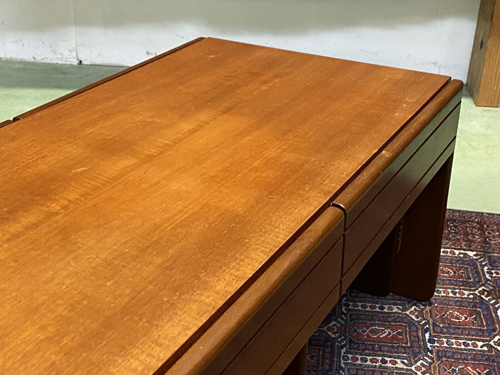 Coffee table with 2 tables in teak - 70s