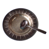 Christofle galla - silver-plated plate and spoon - birth box