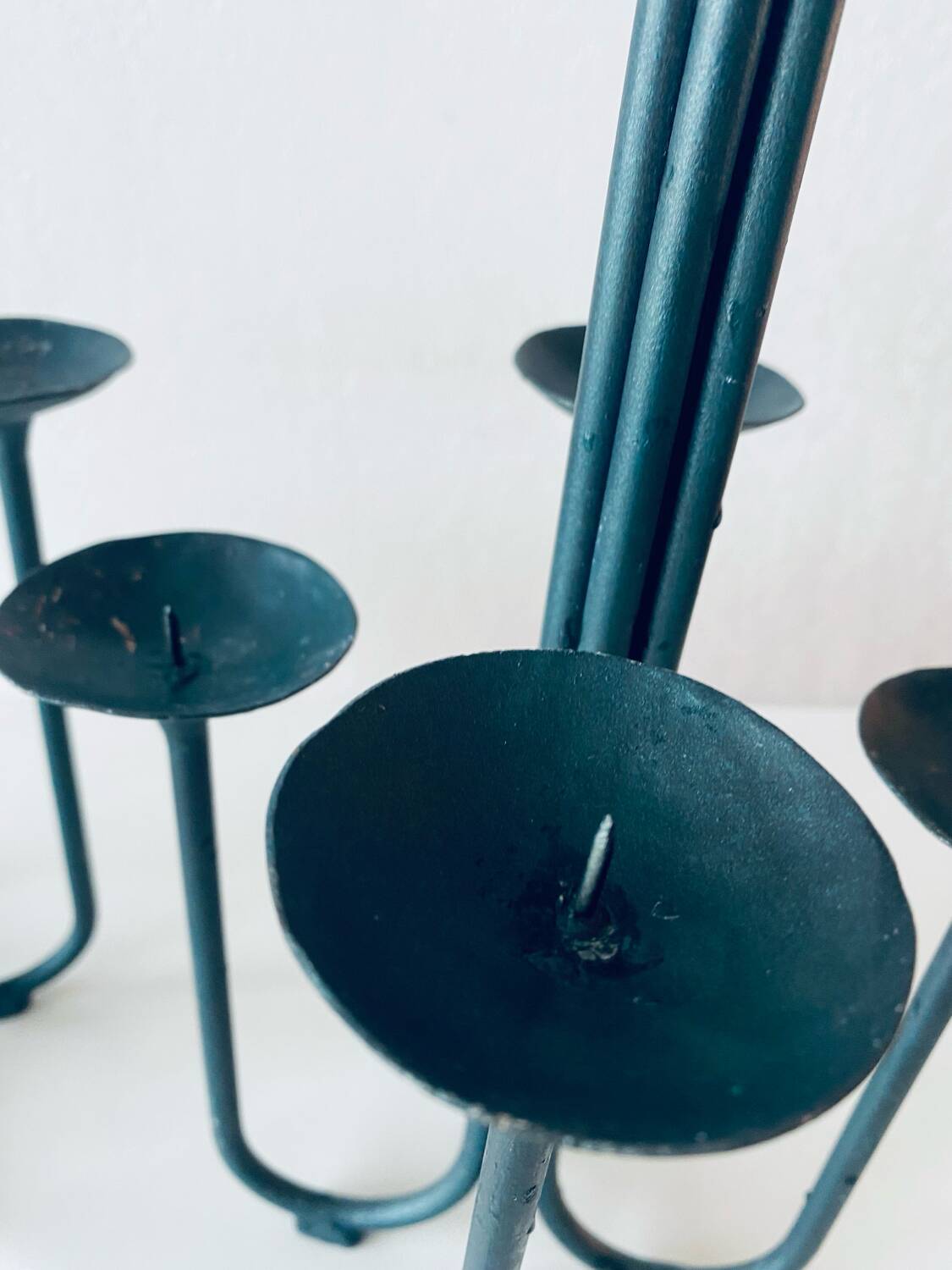 Pair of 5-branched candlesticks