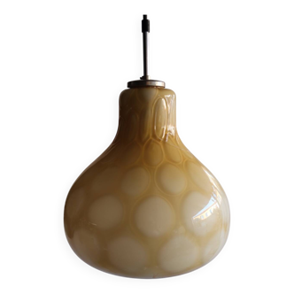 Vintage colored glass pendant light