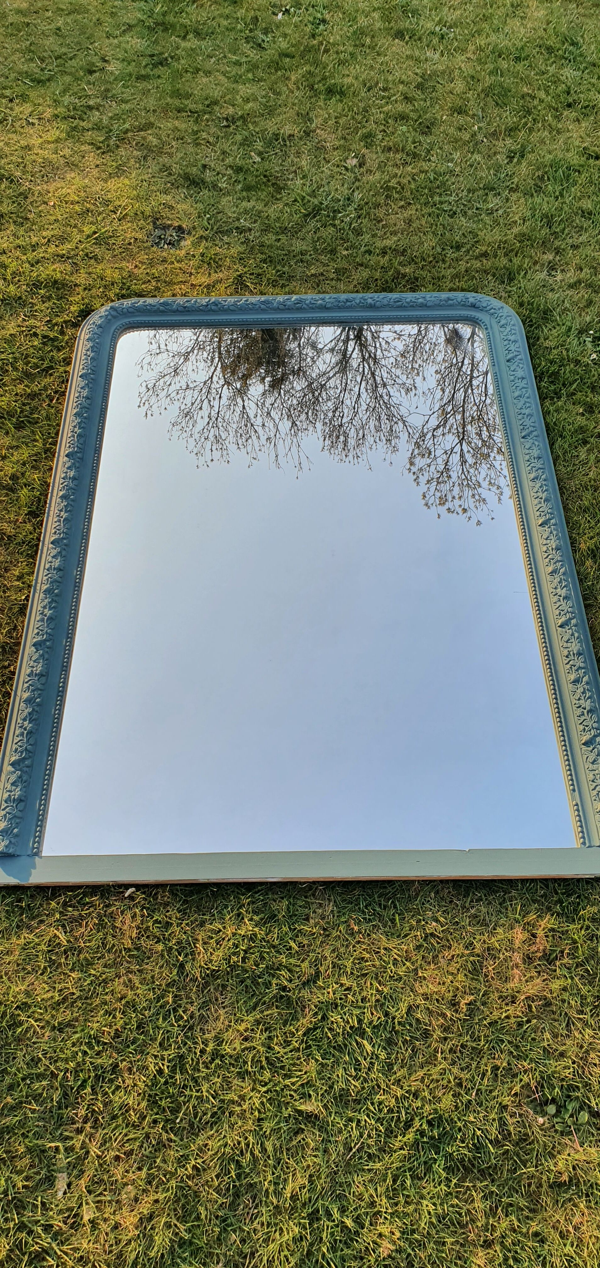 Large mirror Louis Philippe renovated. 151 x 106 cm