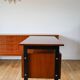 Scandinavian desk in black metal oak veneer, Modernist Design, 1960