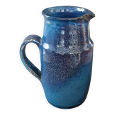 Blue stoneware jug La Combe du Lac Lamoura