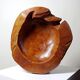 Large vintage nut bowl or empty pocket in teak wood, Italy, 1960s-70s