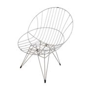 Chaise Pastoe Combex en fil métallique, 1950s
