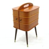 Coffre de rangement danois en contreplaqué, années 1970