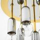 80s Post-Modern Ceiling Lamp by Schmidt Leuchtenfabrik, in brass and chrome
