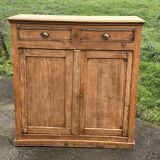 Raw wood sideboard