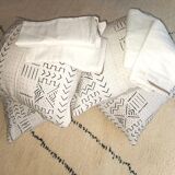 Lot of 4 bogolan cushions