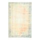 1970s Vintage Turkish Oushak Handmade Wool Cotton Orange Area Rug  193x302