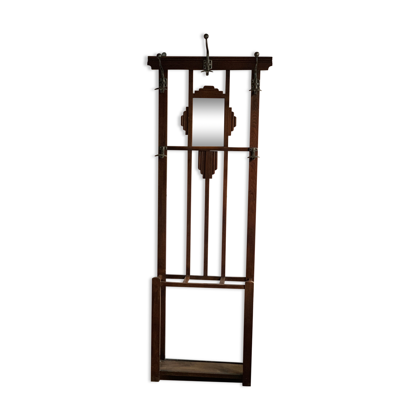 Art Deco cloakroom coat rack