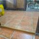 Miroir art déco patiné doré - 160x76cm