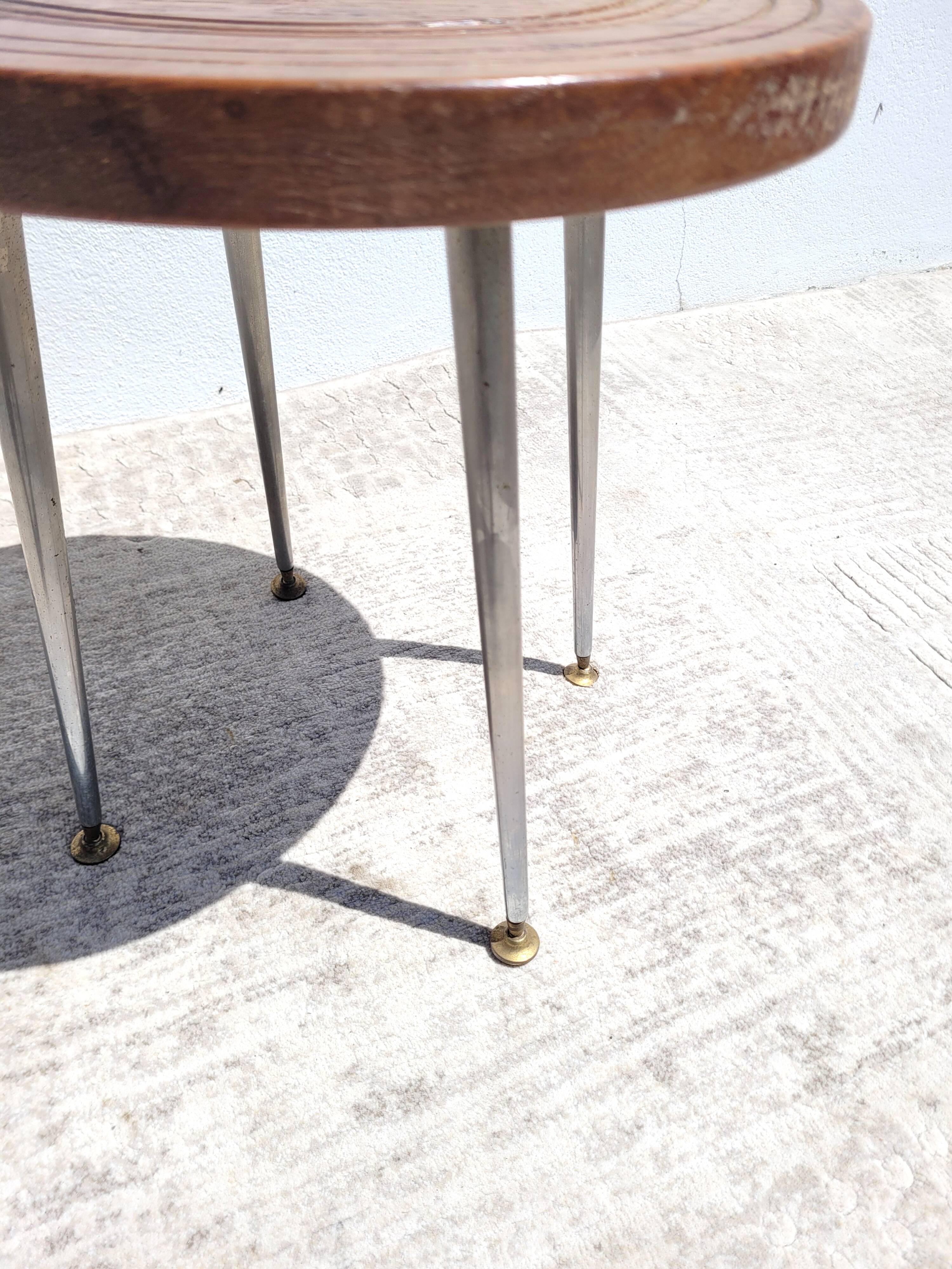 Small vintage pedestal table