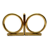 Bookends circles brass