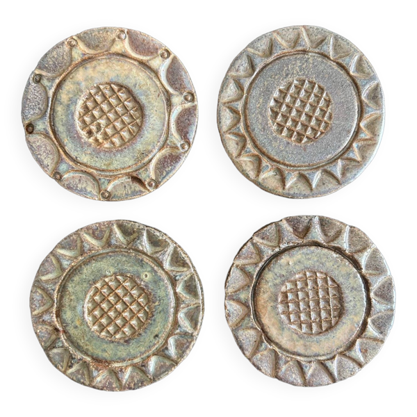 dessous de plat en grés 1970