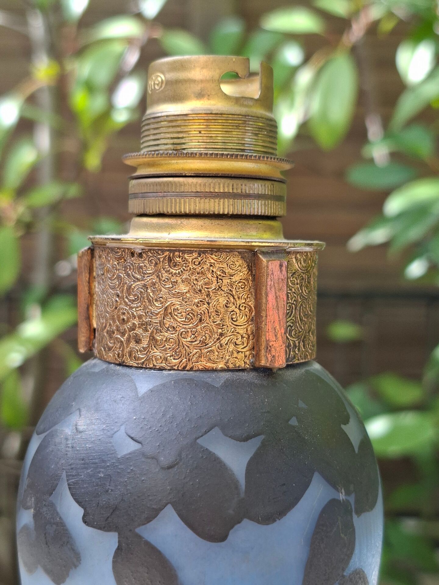 Pied de lampe art nouveau