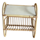 Small rattan side table