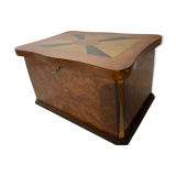 coffret à bijoux marqueterie diverses essences de bois