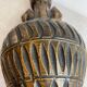 Ringed terracotta vase
