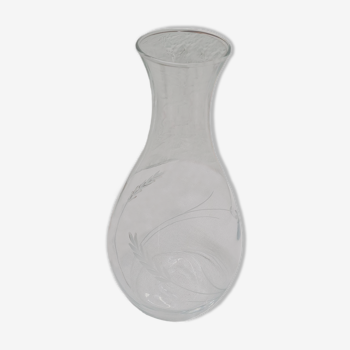 Carafe verre ciselé