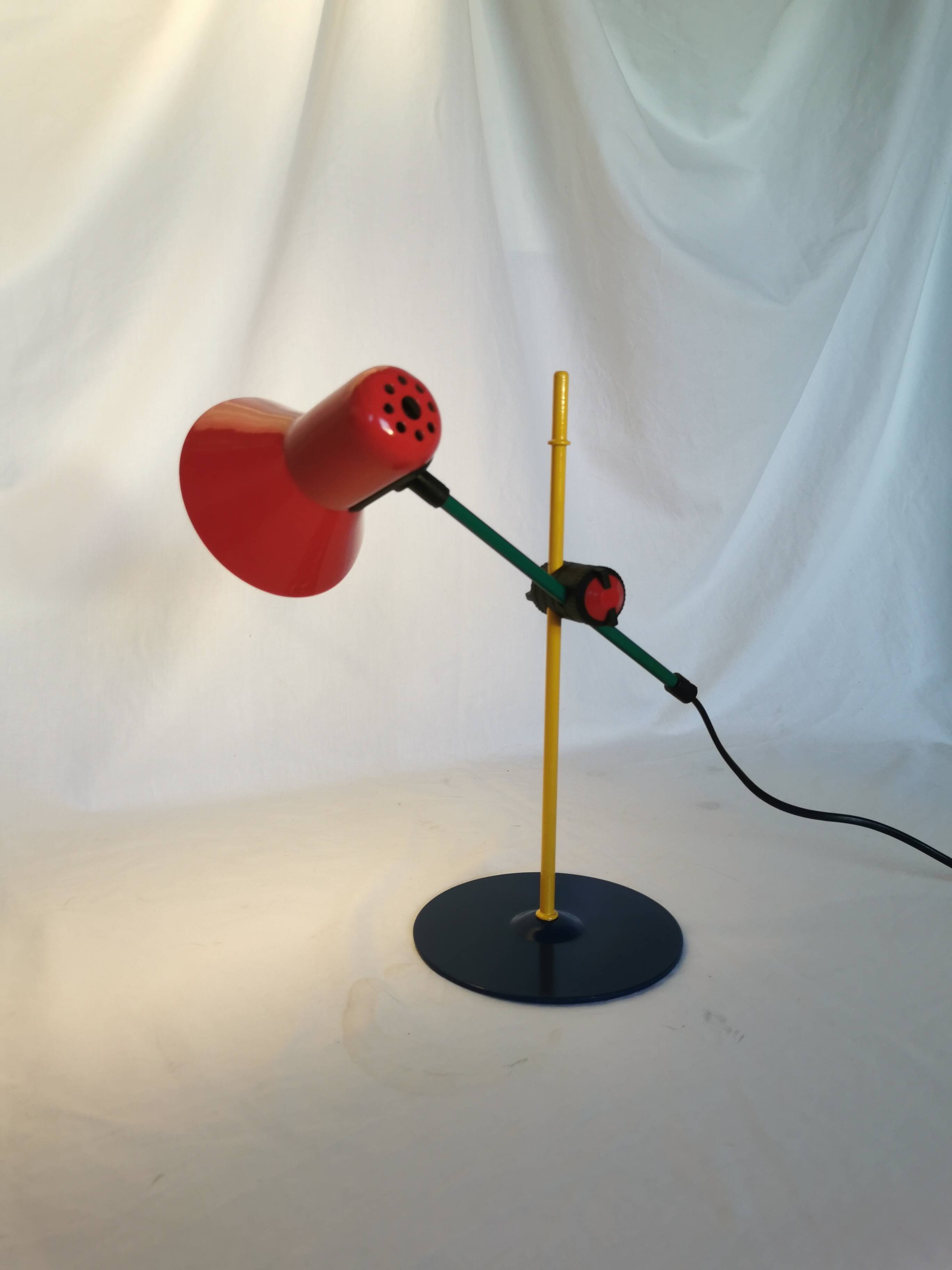 Lampe articulée postmoderne Veneta Lumi, Italie, 1980