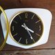 Horloge vintage pendule murale "Mauthe Blanche et Noire"