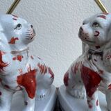 Paire de lampes Staffordshire