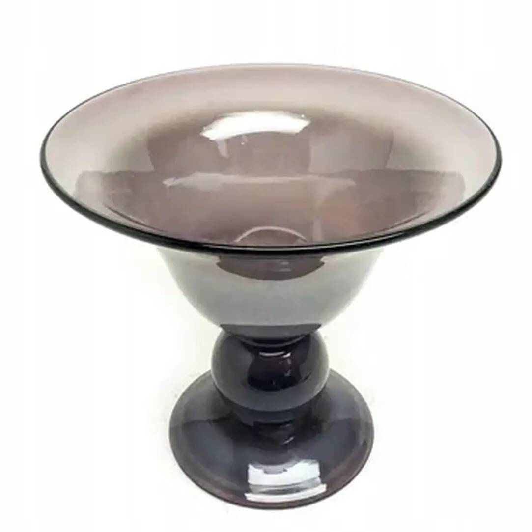 Postmodern vase, glass, design by J. Słuczan-Orkusz, Poland, 1970s