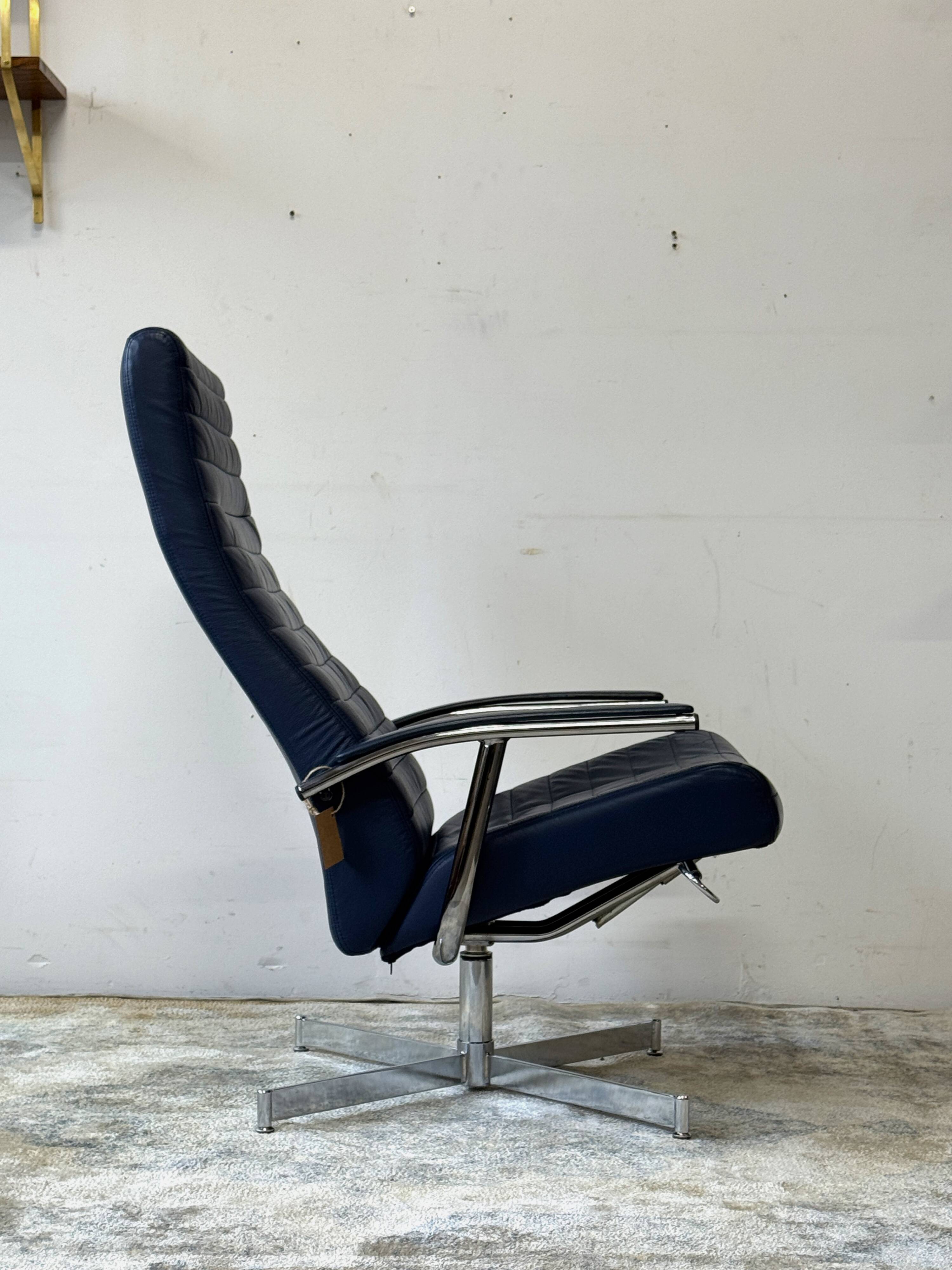 Swivel Lounge Chair, Bolia, Denmark, 1970s, mid-century, vintage