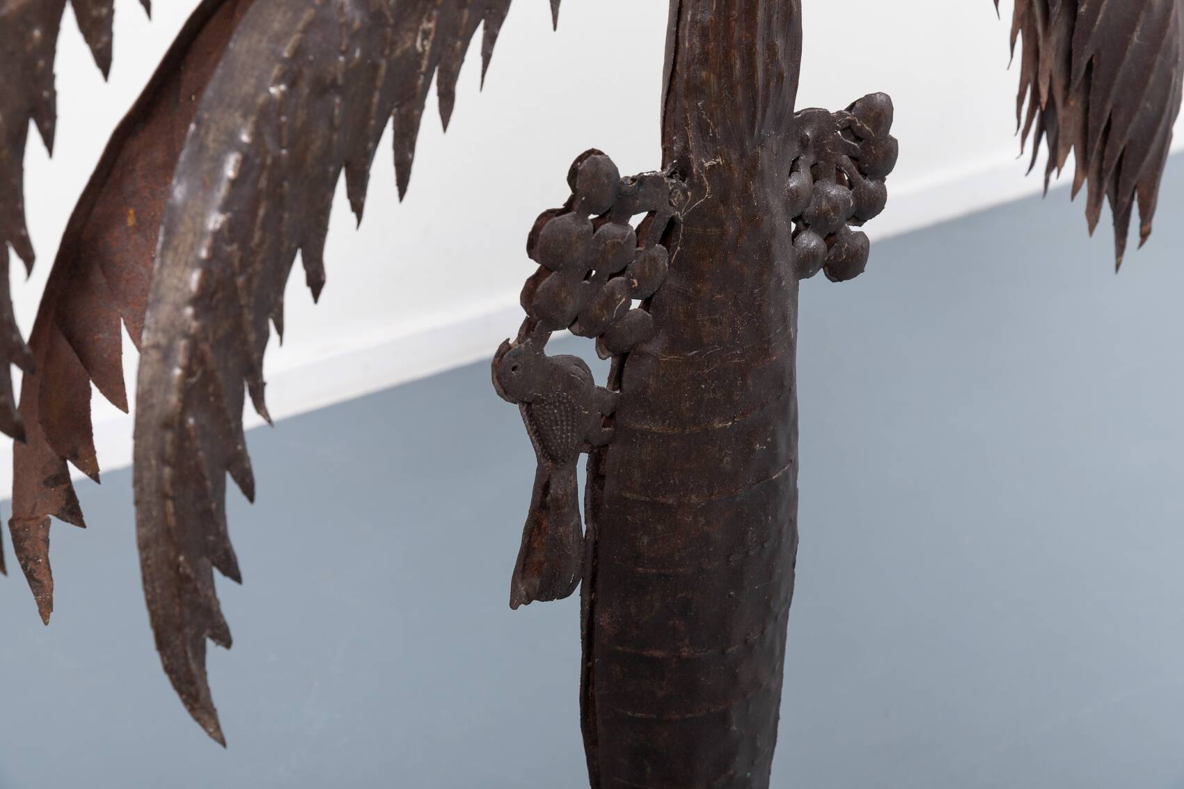 Mid-Century wrought metal Palm Tree by Atelier Marolles