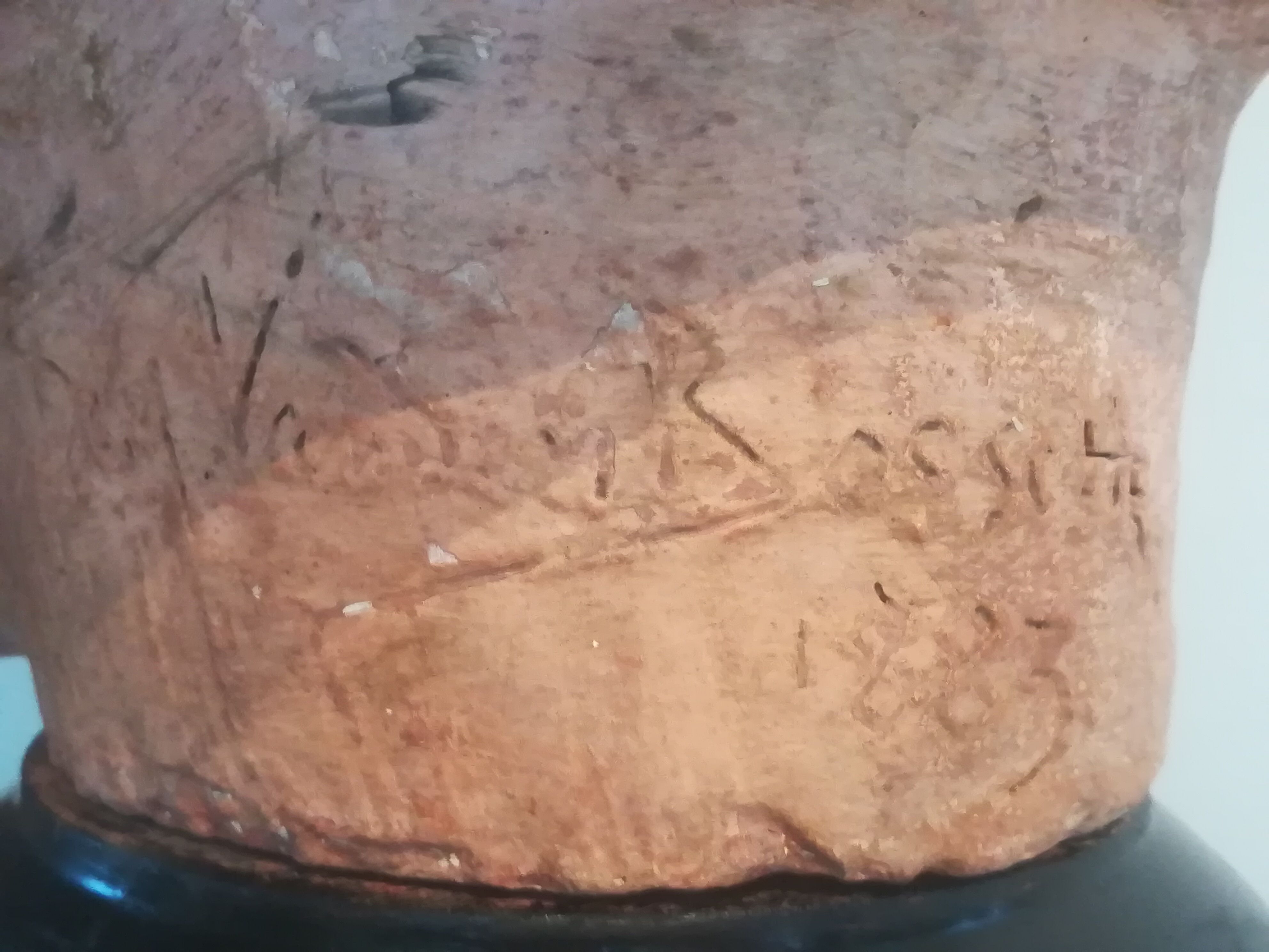 Bust signed D. Van Den Bossche in terracotta