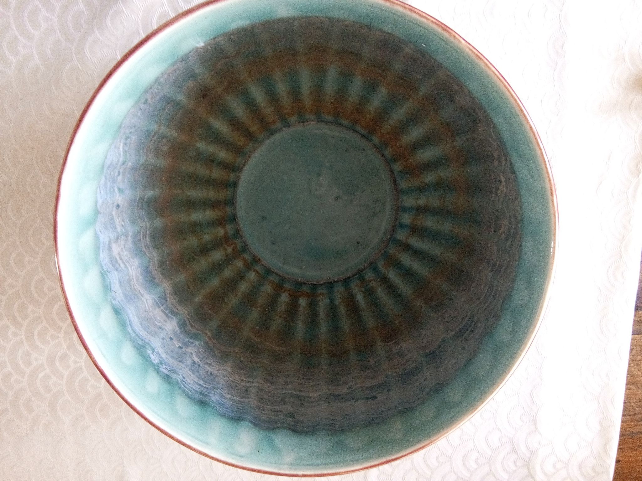 Art Deco pot cover Faience SARREGUEMINES Large model
