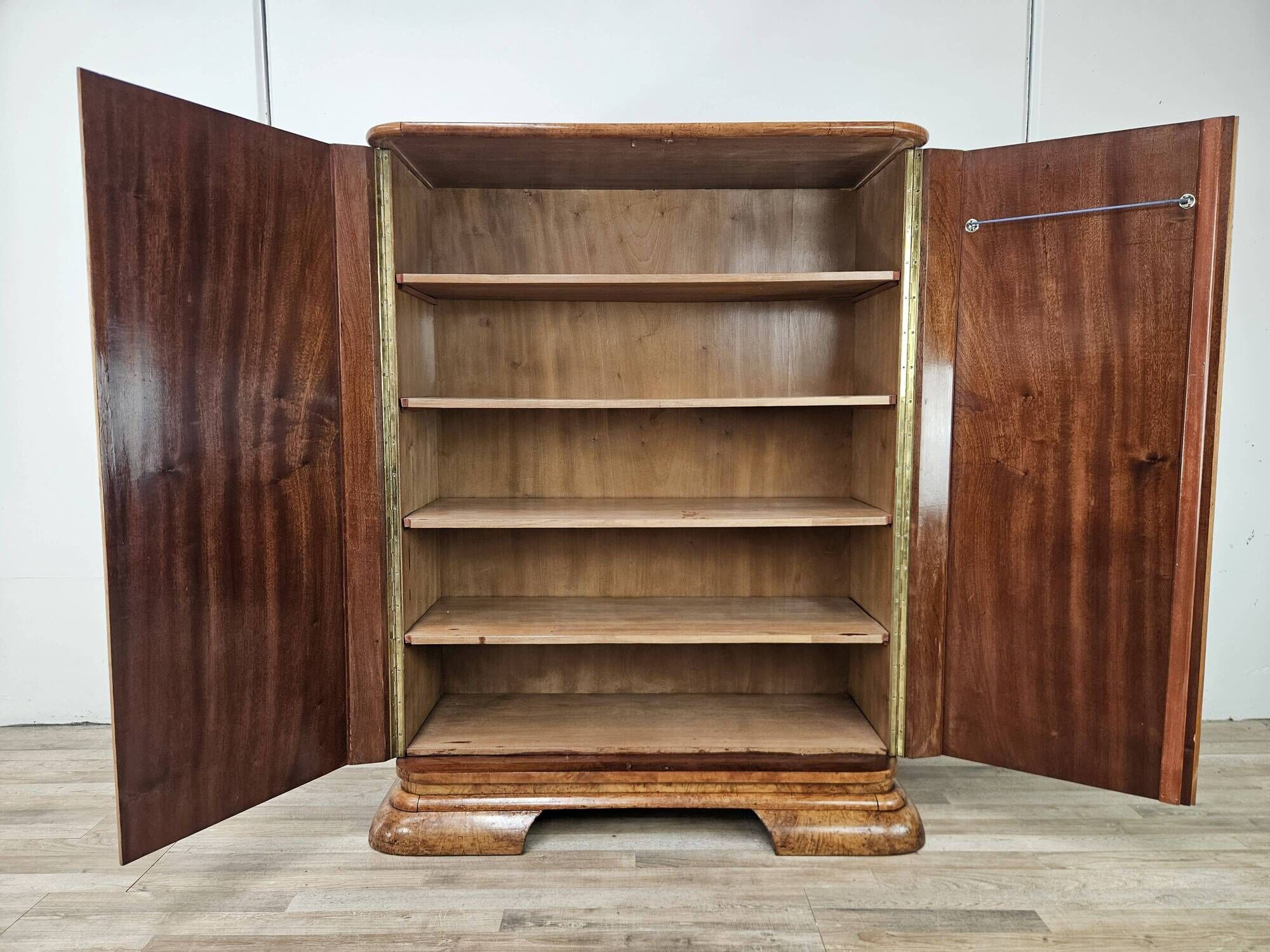 1930s Austrian Art Deco walnut burl sideboard