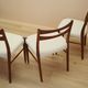 Set of six teak chairs, Danish design, 1960s, made in Denmark