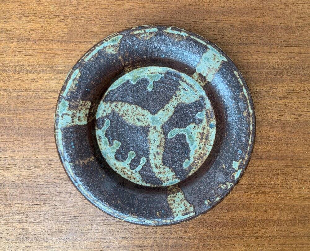 Mid-century studio pottery bowl from Visby, Denmark, 1960s.