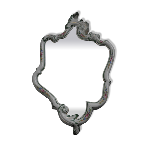 Miroir encadrement porcelaine
