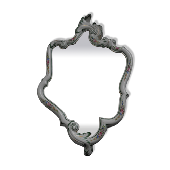 Porcelain framed mirror