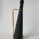Black scoubidou bottle and brass support 1970