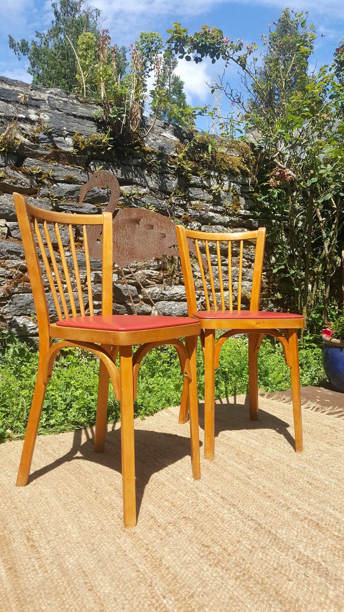 Paire de chaises de bistrot Baumann