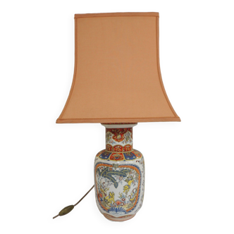 Chinoiserie Lamp Vase with Wooden Support